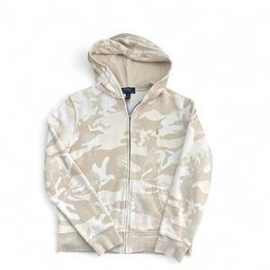 Polo by Ralph Lauren Kids Camo Zip-Up Hoodie - Cream